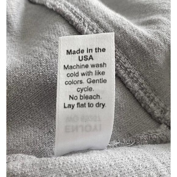 Michael Stars Women's‎ Gray Zip Up Hooded Sweater Mesh Eyelets Sleeve Pockets M - Picture 6 of 6